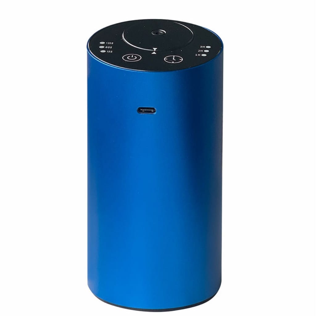 car fragrance diffuser blue color front view