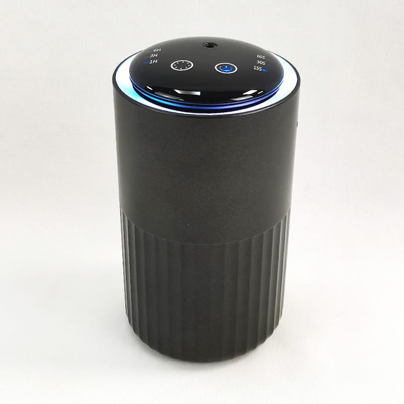 portable scent diffuser for car and desktop front view black color